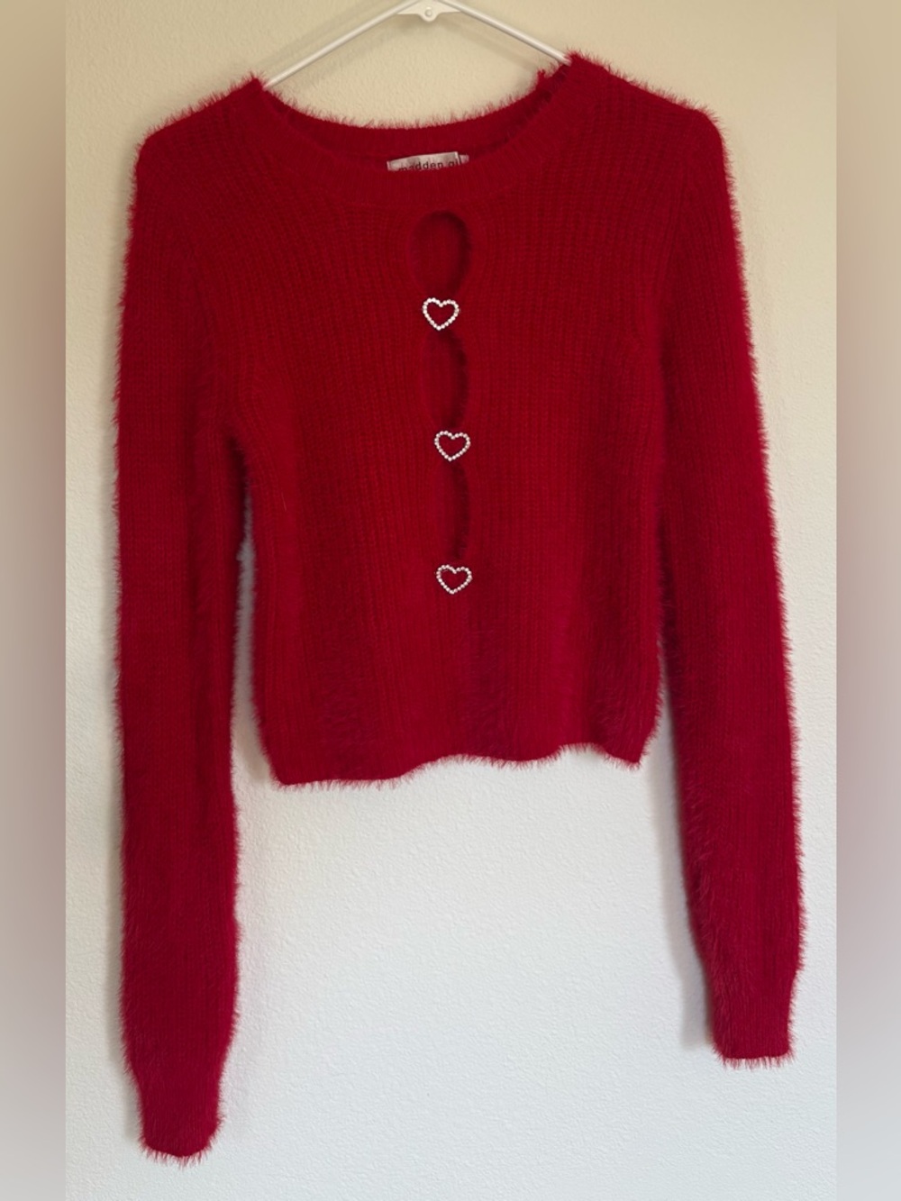 Madden Girl Heart Sweater